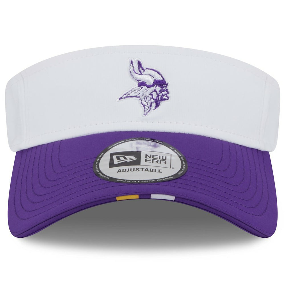 Minnesota Vikings New Era 2025 NFL Training Camp Adjustable Visor - White/Purple