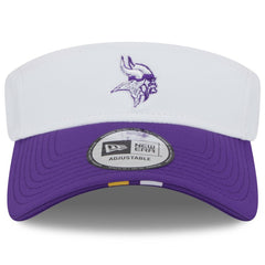 Minnesota Vikings New Era 2025 NFL Training Camp Adjustable Visor - White/Purple
