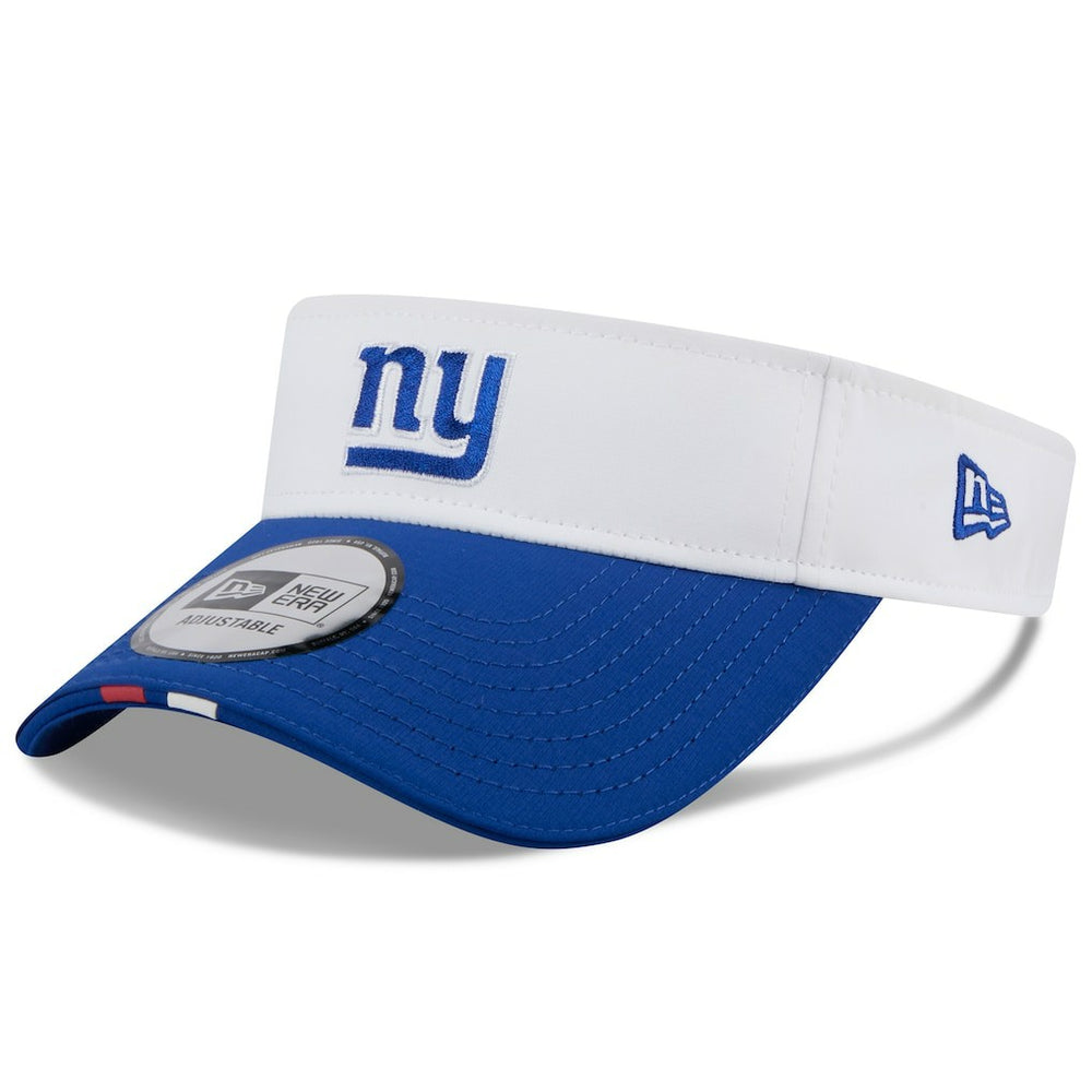 New York Giants New Era 2025 NFL Training Camp Adjustable Visor - White/Royal