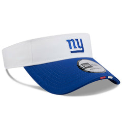 New York Giants New Era 2025 NFL Training Camp Adjustable Visor - White/Royal