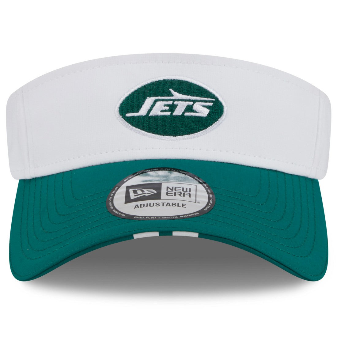 New York Jets New Era 2025 NFL Training Camp Adjustable Visor - White/Green
