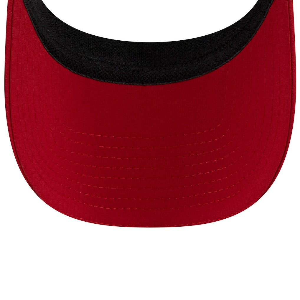 San Francisco 49ers New Era 2025 NFL Training Camp Adjustable Visor - White/Scarlet