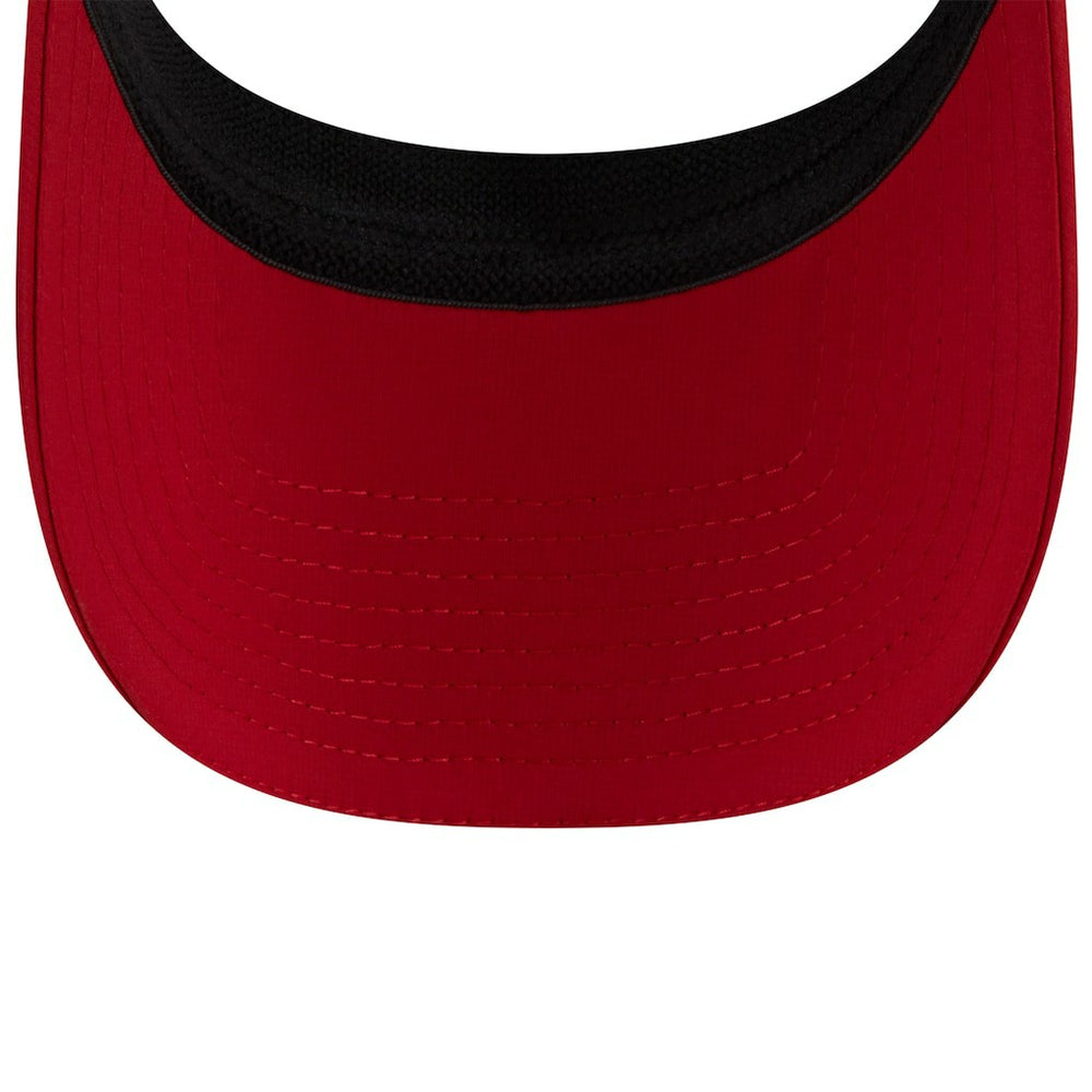 San Francisco 49ers New Era 2025 NFL Training Camp Adjustable Visor - White/Scarlet