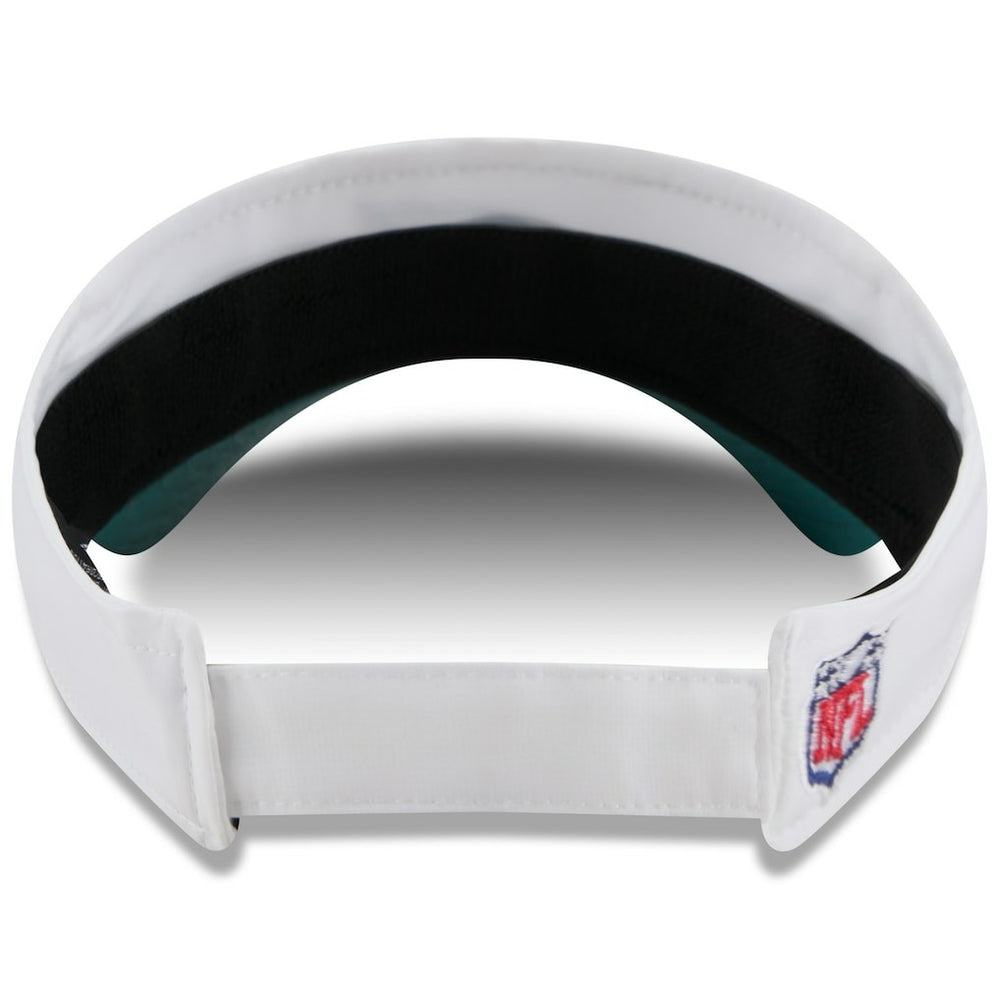 Philadelphia Eagles New Era 2025 NFL Training Camp Adjustable Visor - White/Midnight Green