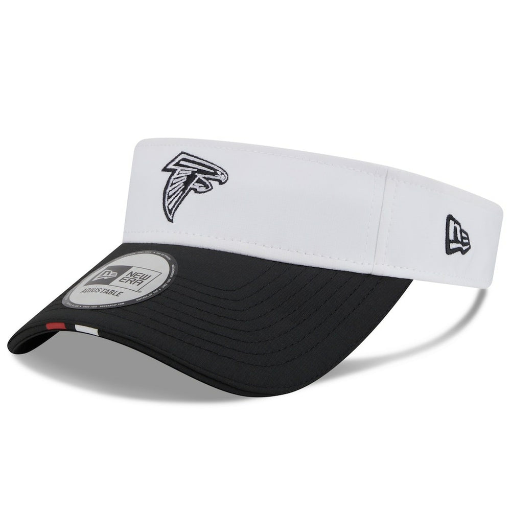 Atlanta Falcons New Era 2025 NFL Training Camp Adjustable Visor - White/Black