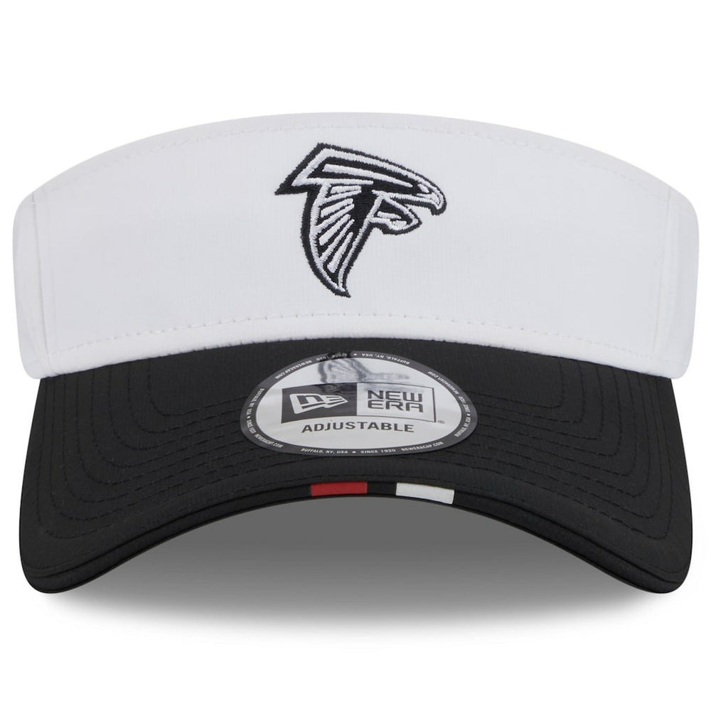 Atlanta Falcons New Era 2025 NFL Training Camp Adjustable Visor - White/Black