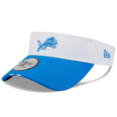 Detroit Lions New Era 2025 NFL Training Camp Adjustable Visor - White/Blue