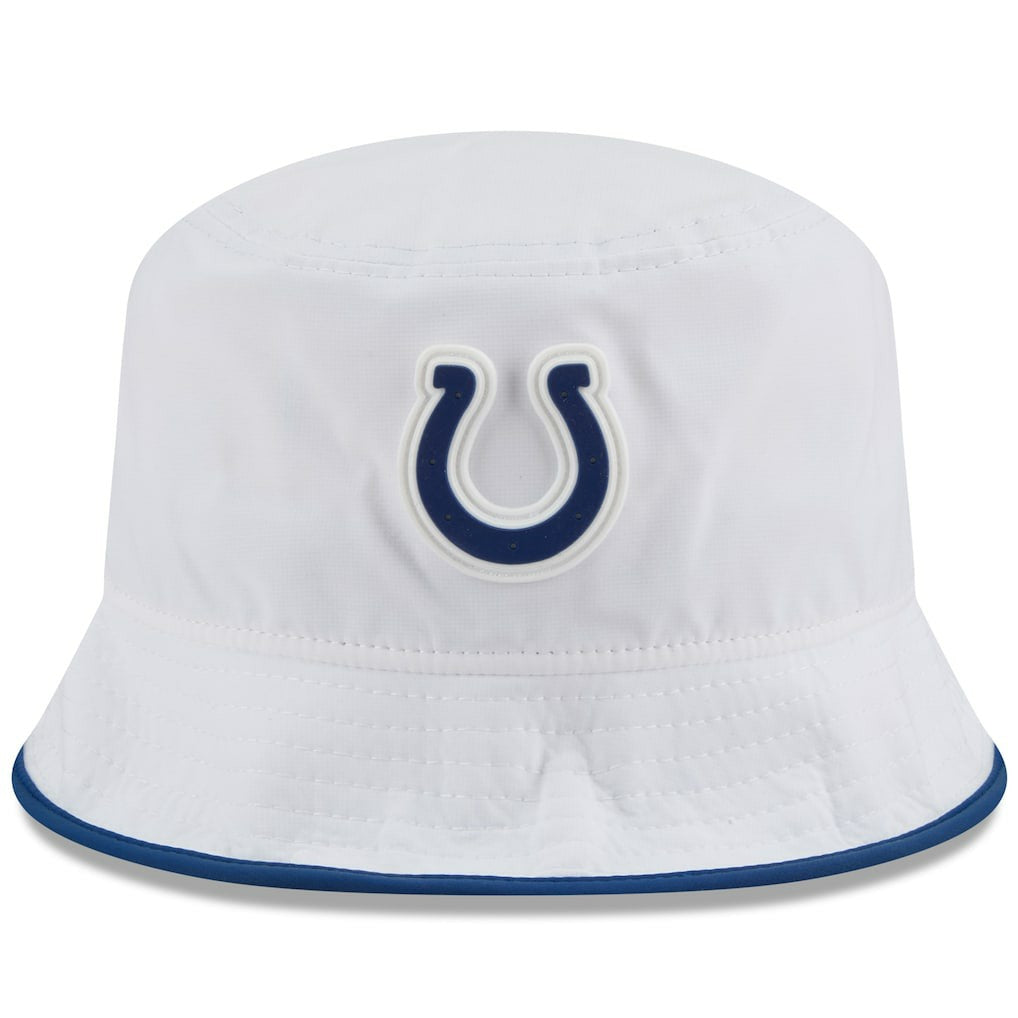 Indianapolis Colts New Era 2025 NFL Training Camp Stretch Bucket Hat - White Hats
