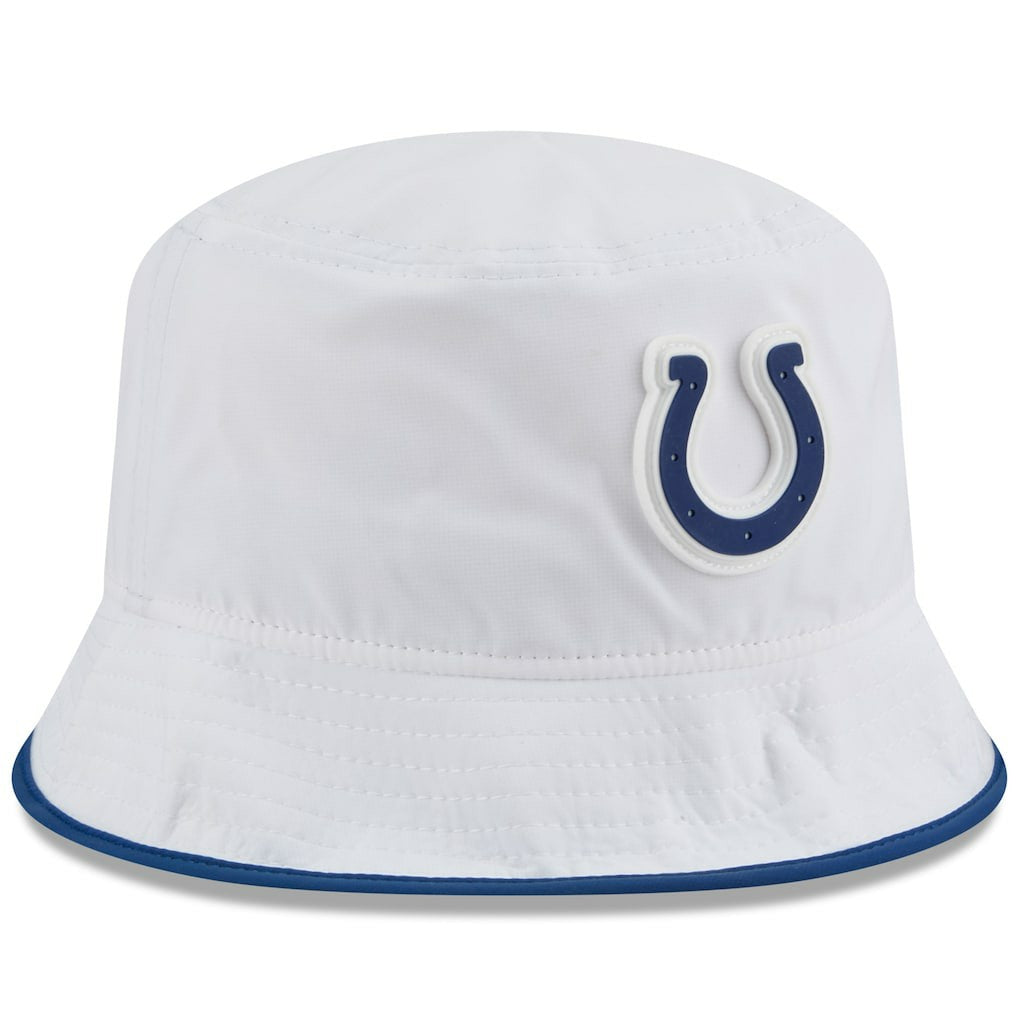Indianapolis Colts New Era 2025 NFL Training Camp Stretch Bucket Hat - White Hats