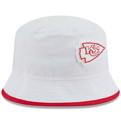Kansas City Chiefs New Era 2025 NFL Training Camp Stretch Bucket Hat - White Hats