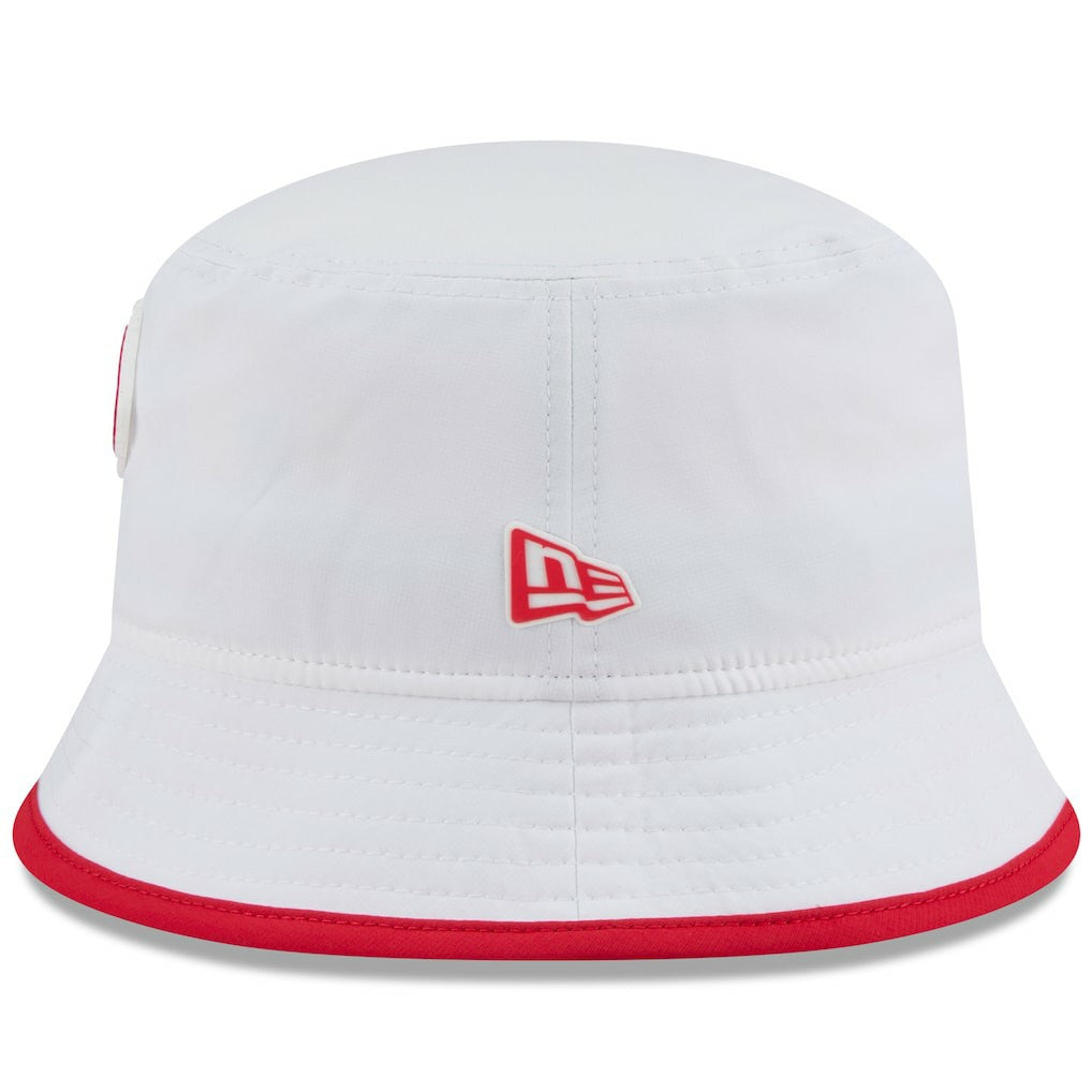 Kansas City Chiefs New Era 2025 NFL Training Camp Stretch Bucket Hat - White Hats