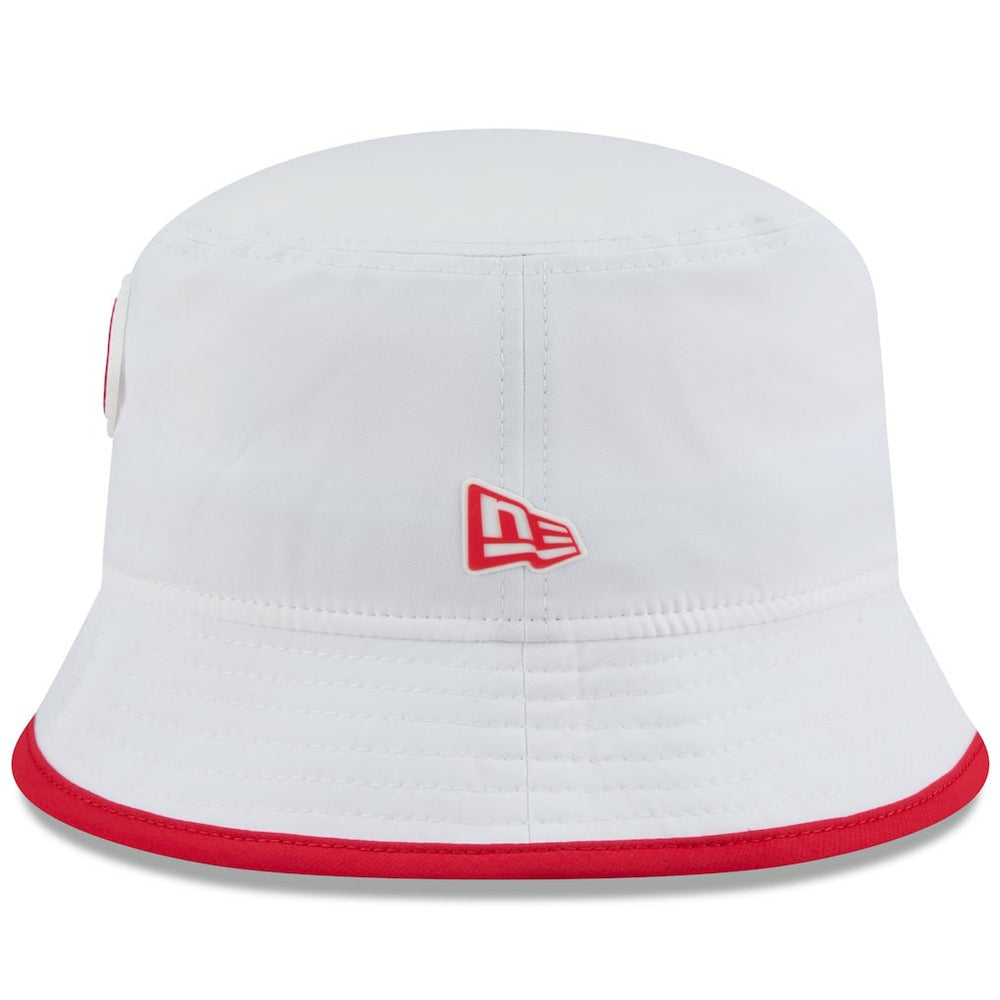 Kansas City Chiefs New Era 2025 NFL Training Camp Stretch Bucket Hat - White Hats