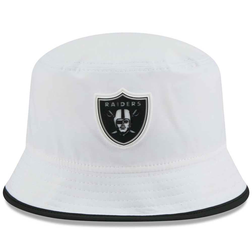 Las Vegas Raiders New Era 2025 NFL Training Camp Stretch Bucket Hat - White Hats