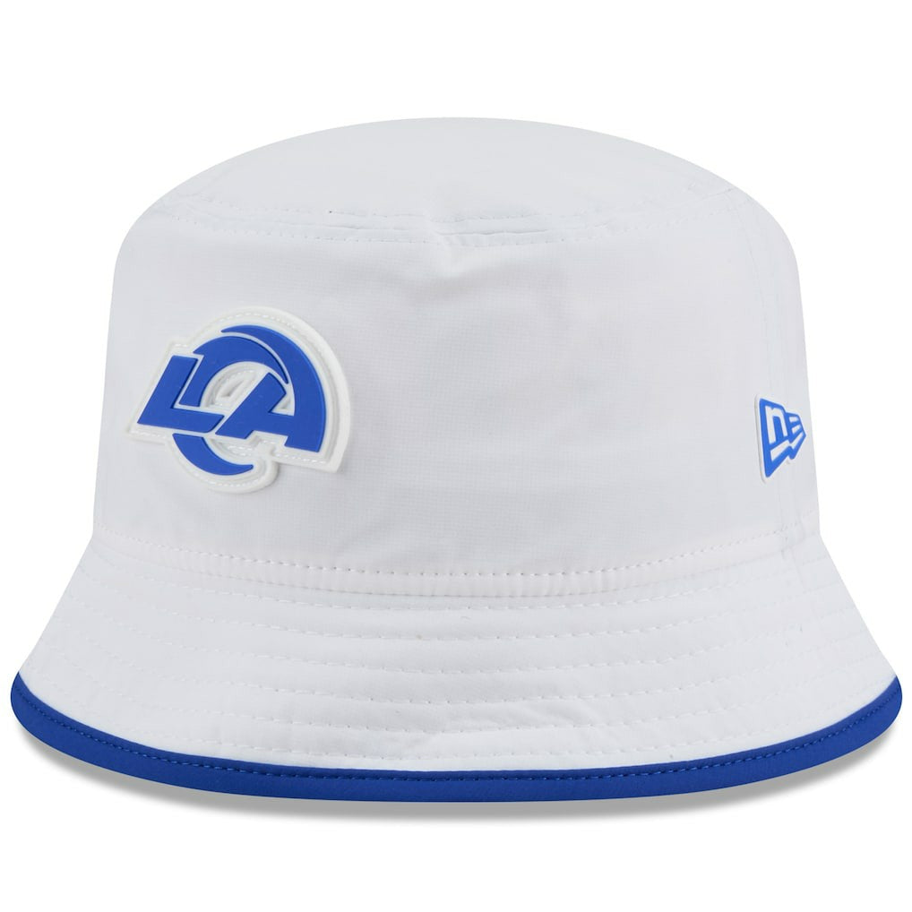Los Angeles Rams New Era 2025 NFL Training Camp Stretch Bucket Hat - White Hats
