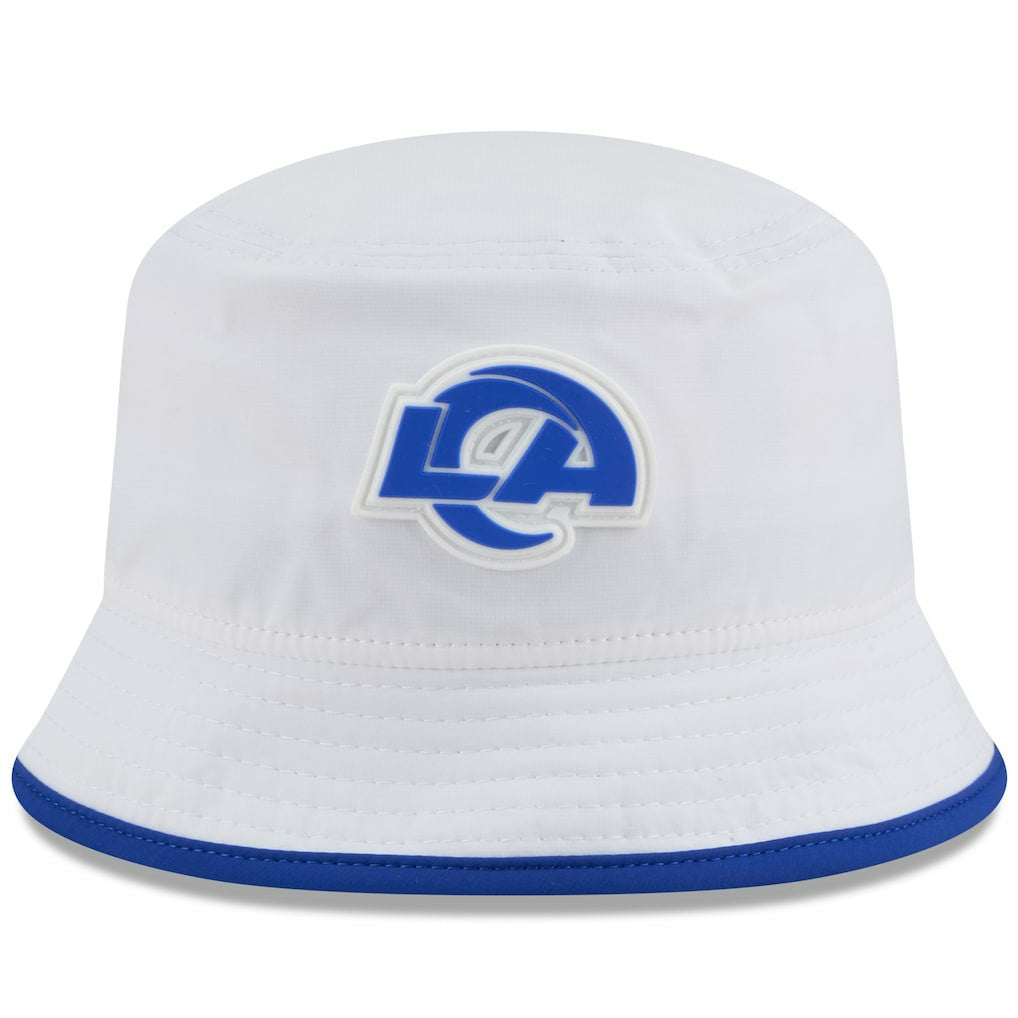Los Angeles Rams New Era 2025 NFL Training Camp Stretch Bucket Hat - White Hats