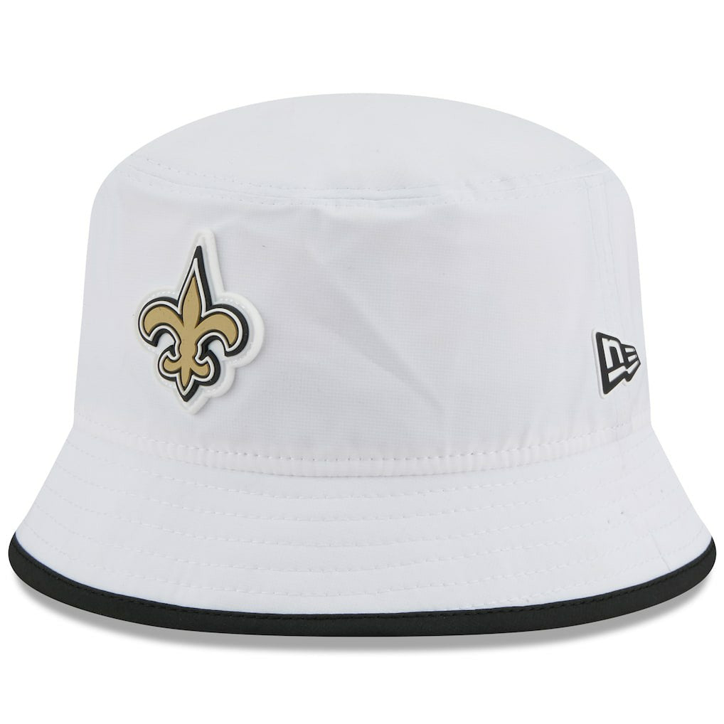 New Orleans Saints New Era 2025 NFL Training Camp Stretch Bucket Hat - White Hats