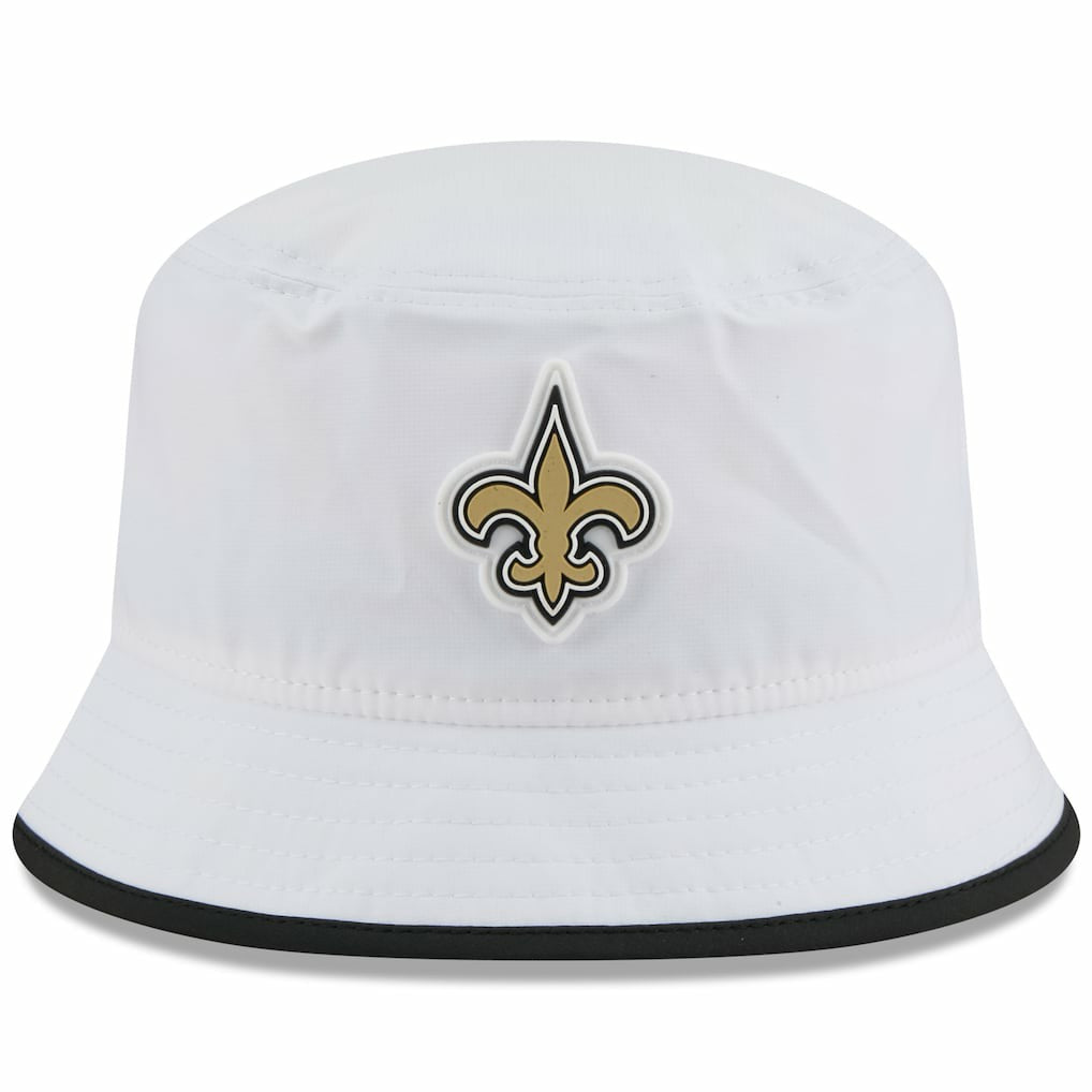 New Orleans Saints New Era 2025 NFL Training Camp Stretch Bucket Hat - White Hats