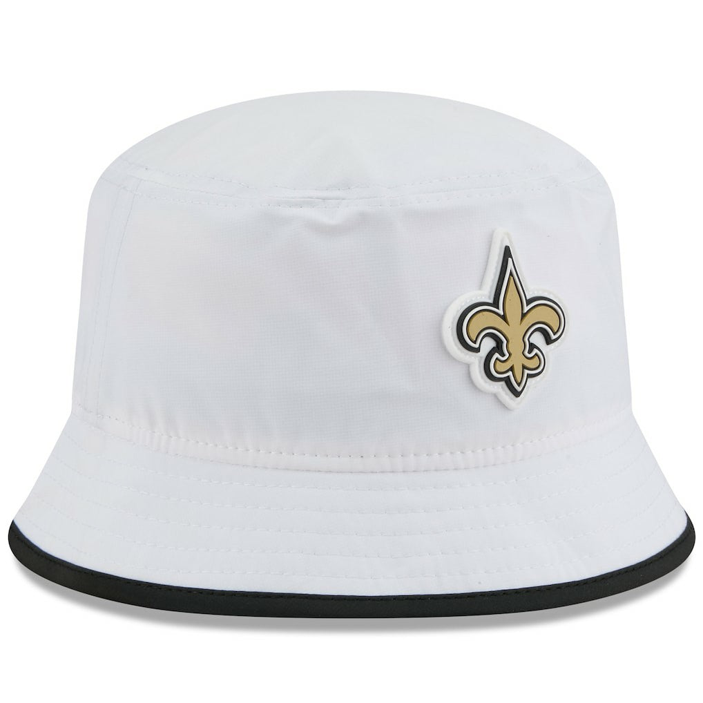 New Orleans Saints New Era 2025 NFL Training Camp Stretch Bucket Hat - White Hats