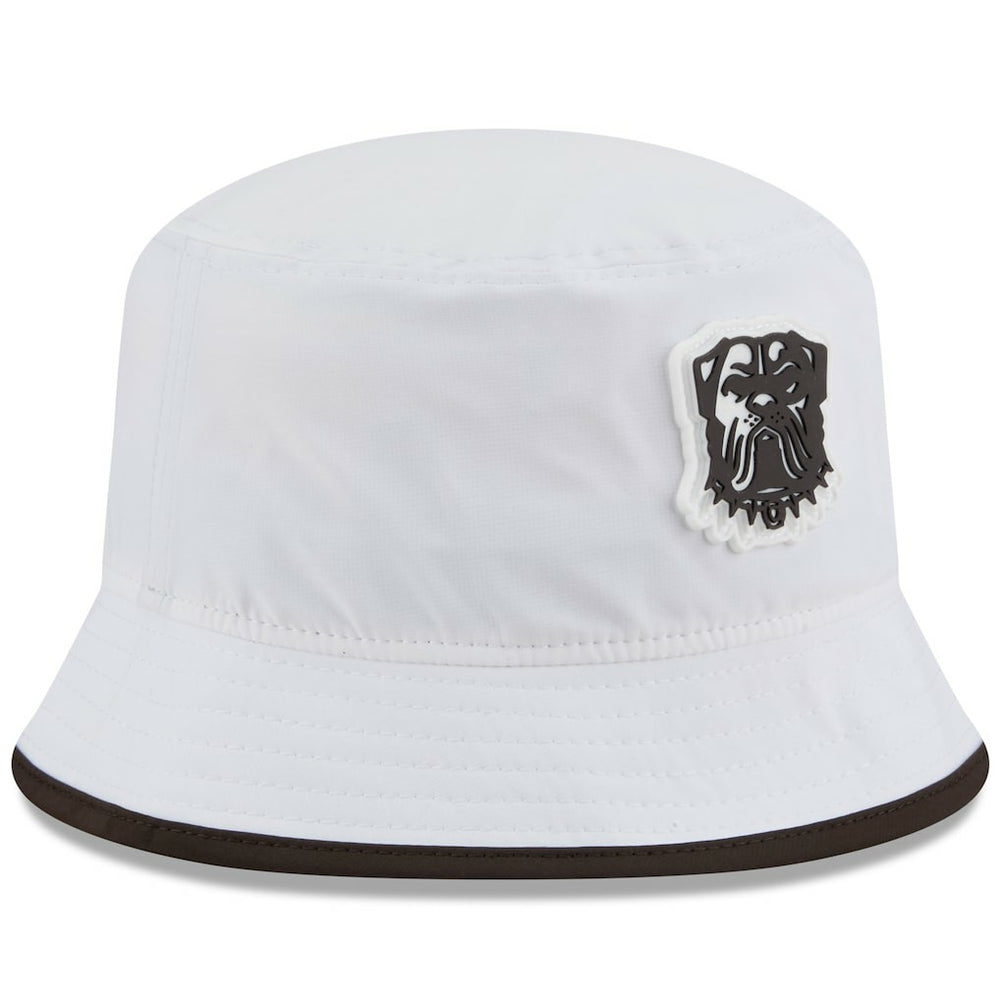 Cleveland Browns New Era 2025 NFL Training Camp Stretch Bucket Hat - White Hats