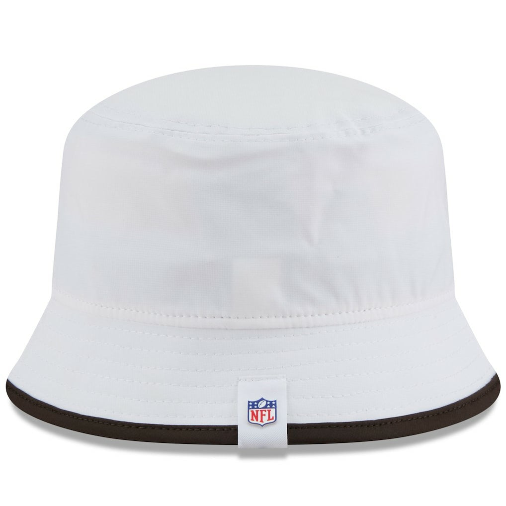 Cleveland Browns New Era 2025 NFL Training Camp Stretch Bucket Hat - White Hats