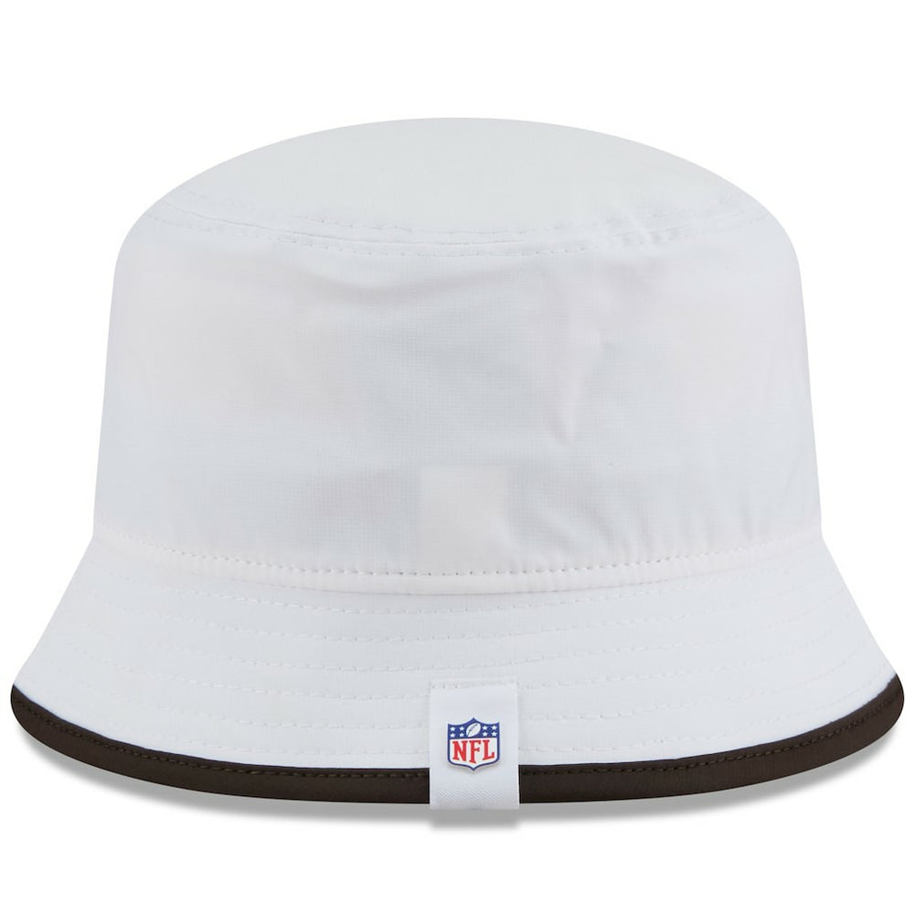 Cleveland Browns New Era 2025 NFL Training Camp Stretch Bucket Hat - White Hats