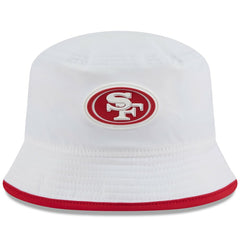 San Francisco 49ers New Era 2025 NFL Training Camp Stretch Bucket Hat - White Hats