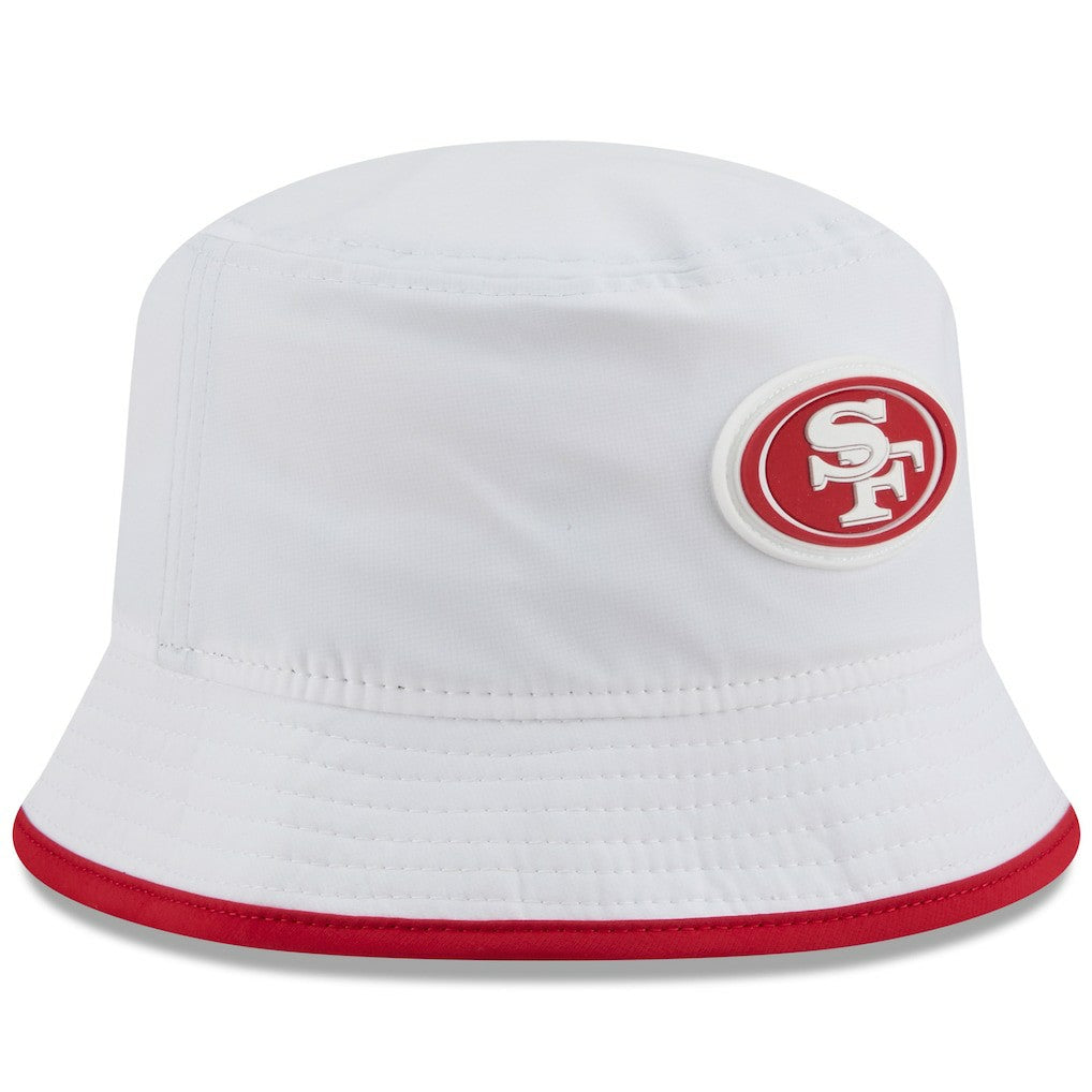 San Francisco 49ers New Era 2025 NFL Training Camp Stretch Bucket Hat - White Hats