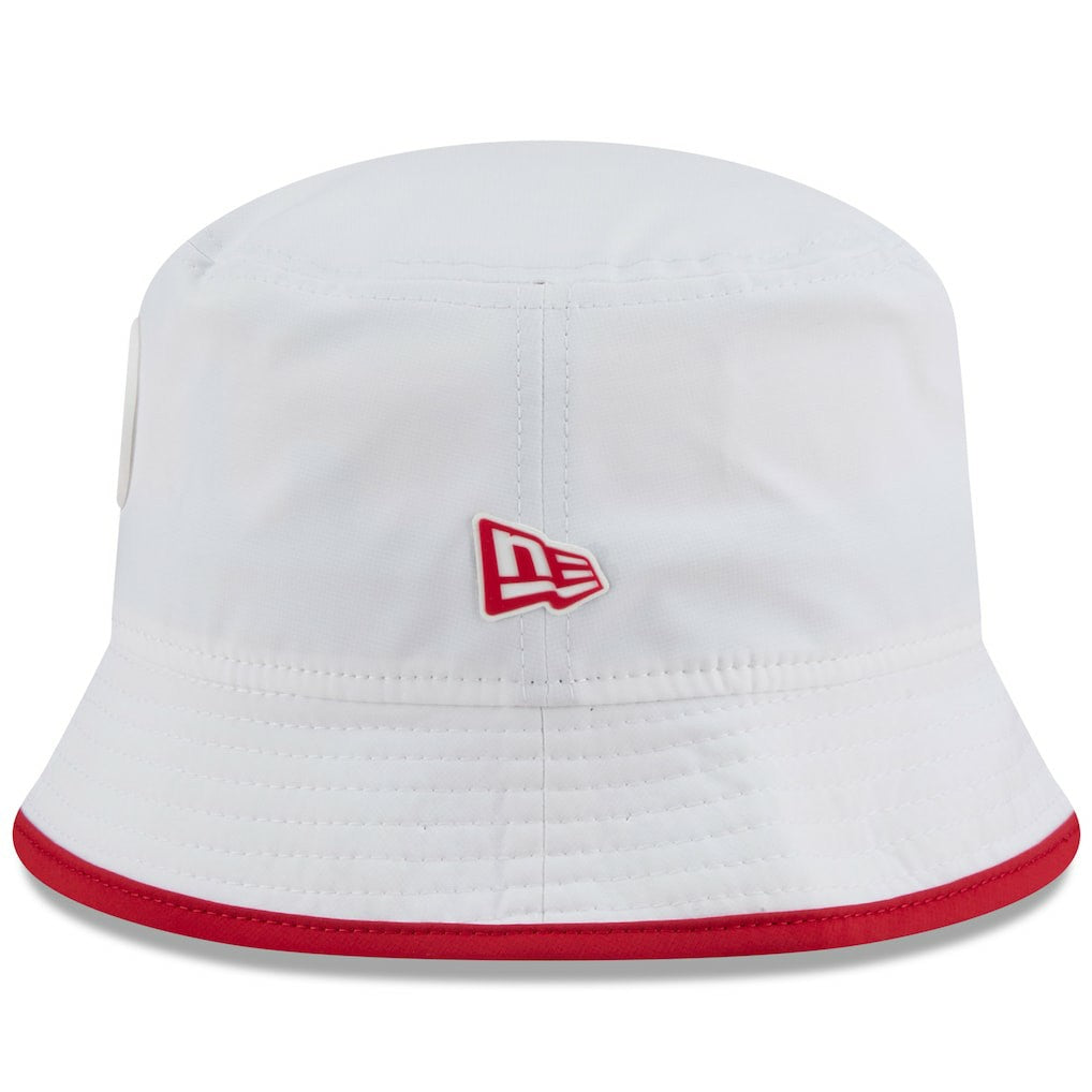 San Francisco 49ers New Era 2025 NFL Training Camp Stretch Bucket Hat - White Hats