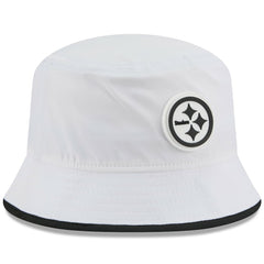 Pittsburgh Steelers New Era 2025 NFL Training Camp Stretch Bucket Hat - White Hats