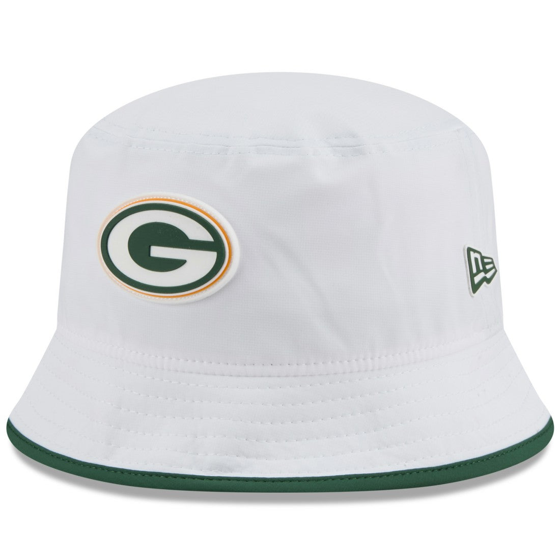 Green Bay Packers New Era 2025 NFL Training Camp Stretch Bucket Hat - White Hats