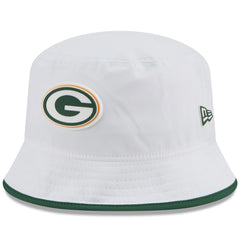 Green Bay Packers New Era 2025 NFL Training Camp Stretch Bucket Hat - White Hats