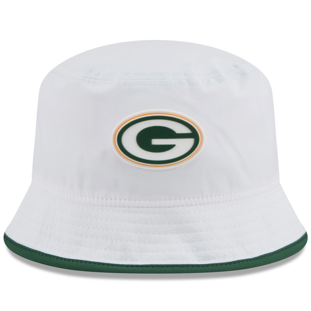 Green Bay Packers New Era 2025 NFL Training Camp Stretch Bucket Hat - White Hats