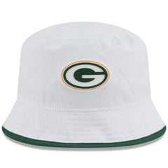 Green Bay Packers New Era 2025 NFL Training Camp Stretch Bucket Hat - White Hats