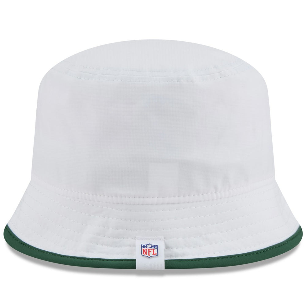 Green Bay Packers New Era 2025 NFL Training Camp Stretch Bucket Hat - White Hats