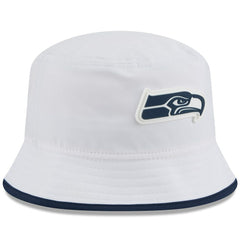 Seattle Seahawks New Era 2025 NFL Training Camp Stretch Bucket Hat - White Hats