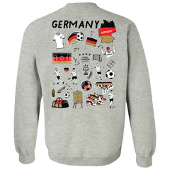 Germany National Team Vive La Fete Women's Impressions Artwork Pullover Sweatshirt Gray