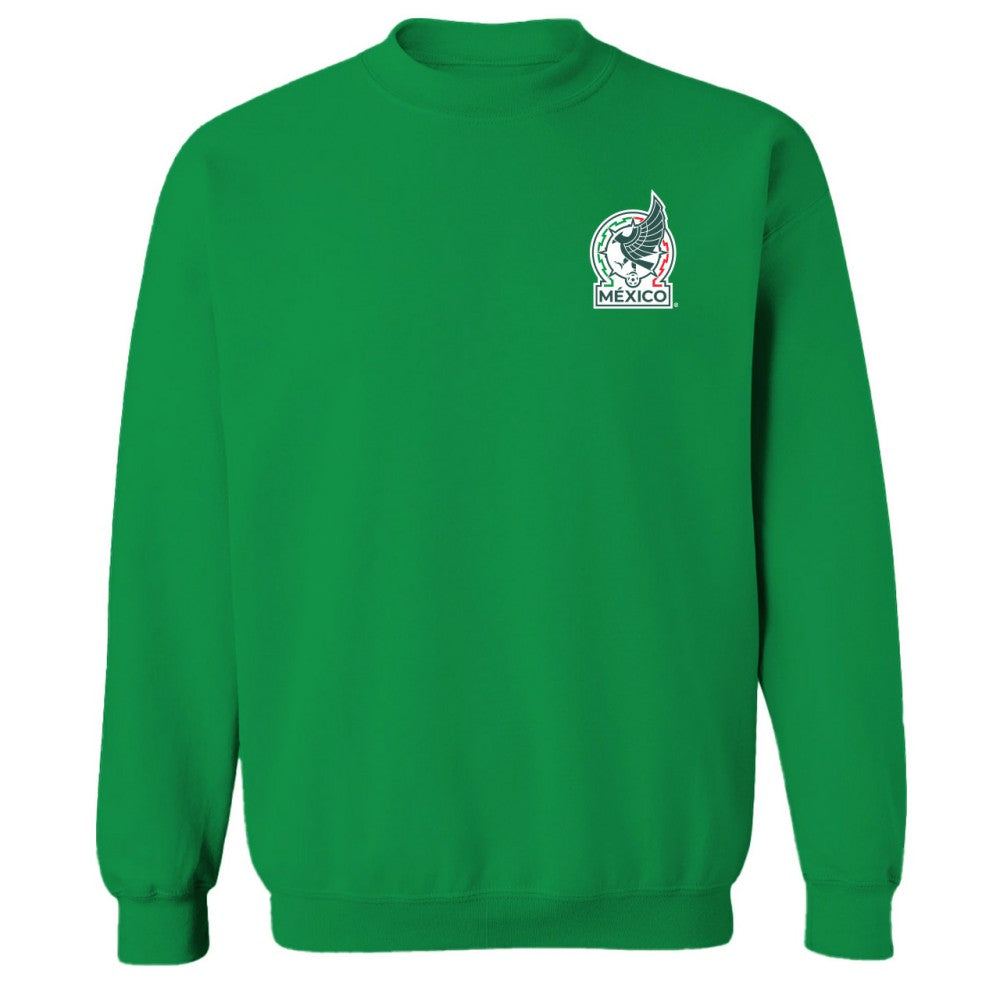 Mexico National Team Vive La Fete Women's Impressions Artwork Pullover Sweatshirt Green