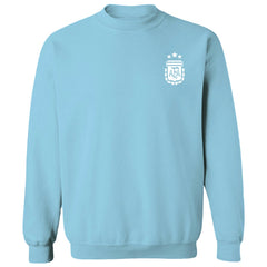 Argentina National Team Vive La Fete Women's Impressions Artwork Pullover Sweatshirt Light Blue