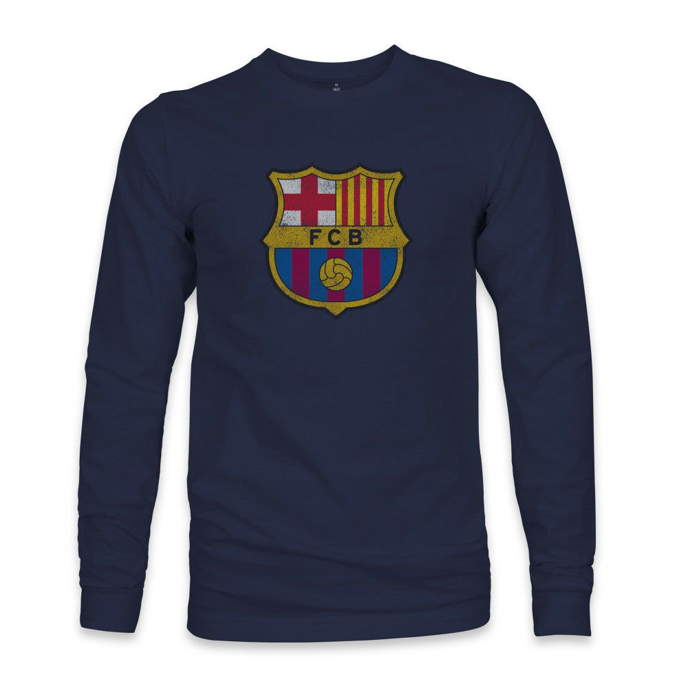 Barcelona 1863FC Color Badge Long Sleeve T-Shirt Navy
