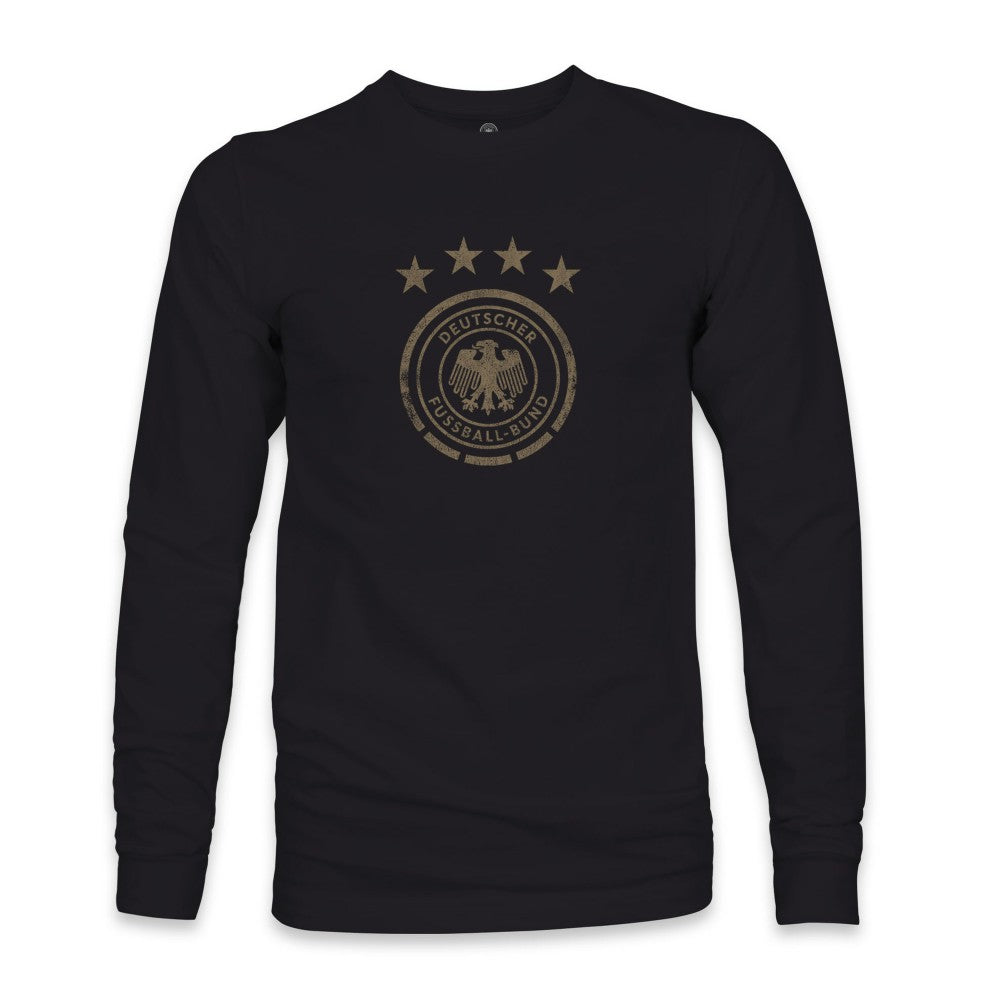 Germany National Team 1863FC Mono Badge Long Sleeve T-Shirt Black