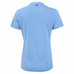 Minnesota Twins Cutter & Buck Forge Heathered Stretch Blade Top - Heather Powder Blue Tops