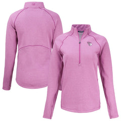 Cleveland Guardians Cutter & Buck Women's Peshastin Eco Fleece Recycled Half-Zip Jacket - Heather Light Pink Jackets