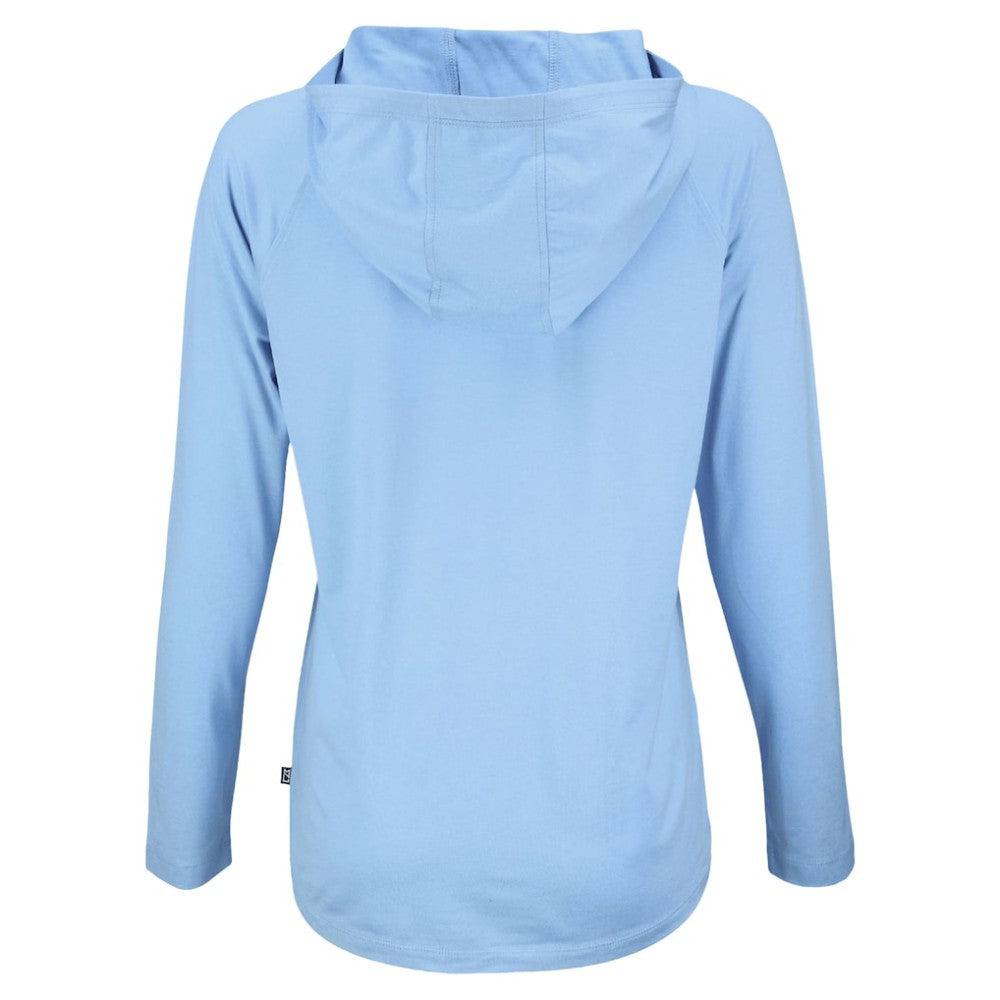 Detroit Tigers Cutter & Buck Women's Coastline Epic Comfort Eco Recycled Long Sleeve Hoodie T-Shirt - Powder Blue Hoodies