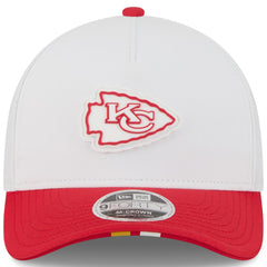 Kansas City Chiefs New Era Youth 2025 NFL Training Camp A-Frame 9FORTY Adjustable Hat - White/Red Hats