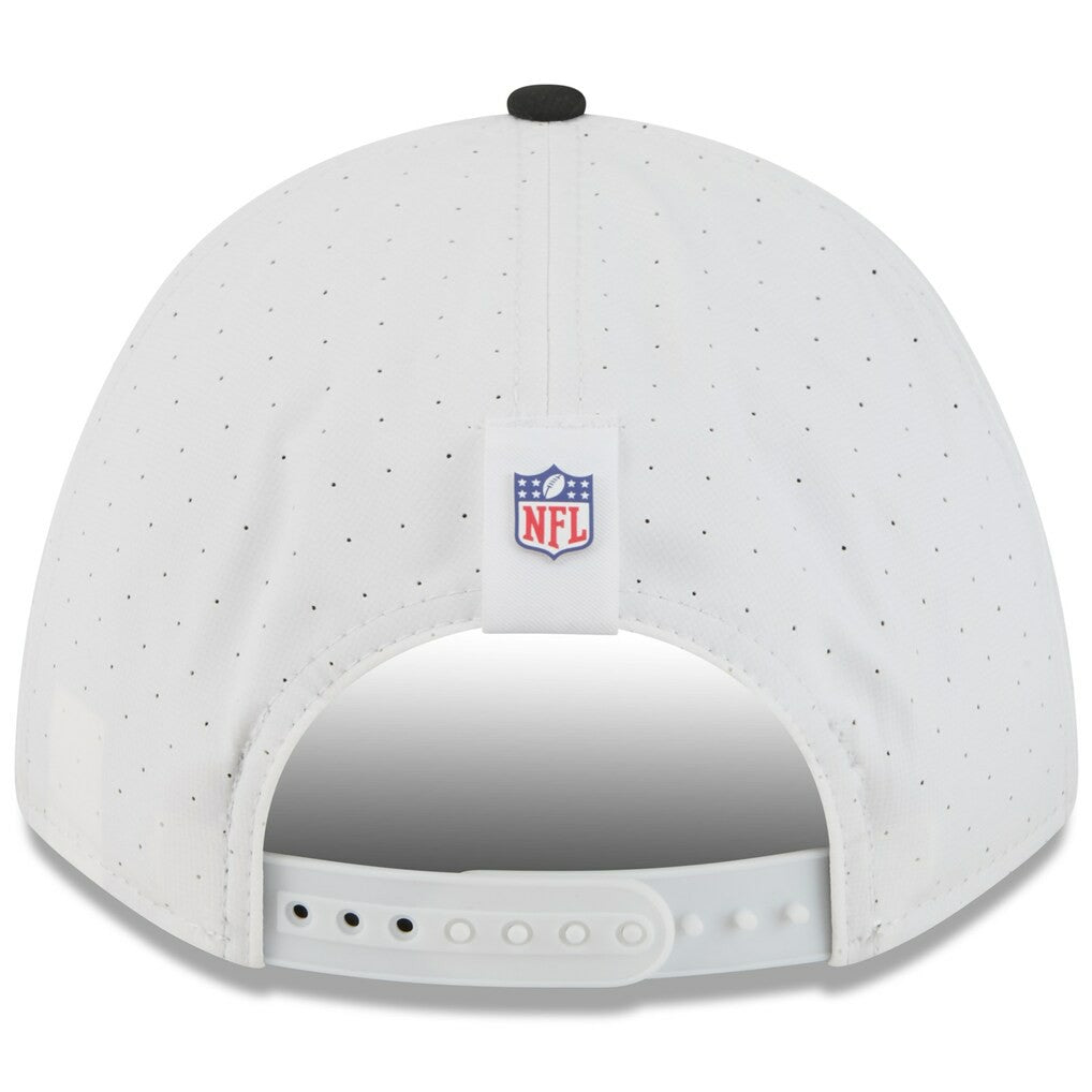 Las Vegas Raiders New Era Youth 2025 NFL Training Camp A-Frame 9FORTY Adjustable Hat - White/Black Hats