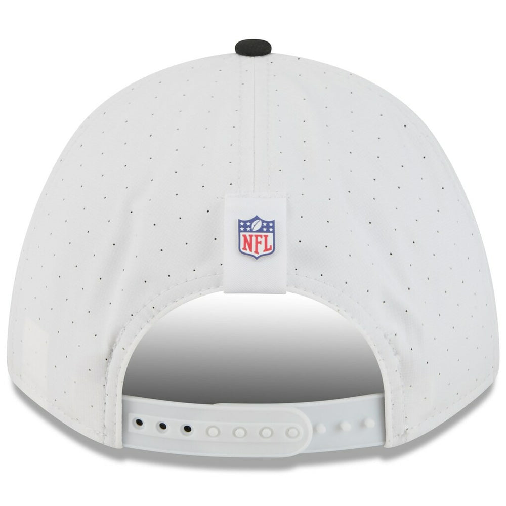 Las Vegas Raiders New Era Youth 2025 NFL Training Camp A-Frame 9FORTY Adjustable Hat - White/Black Hats