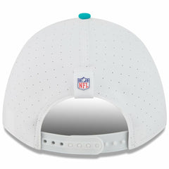Miami Dolphins New Era Youth 2025 NFL Training Camp A-Frame 9FORTY Adjustable Hat - White/Aqua Hats