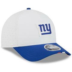 New York Giants New Era Youth 2025 NFL Training Camp A-Frame 9FORTY Adjustable Hat - White/Royal Hats