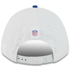 New York Giants New Era Youth 2025 NFL Training Camp A-Frame 9FORTY Adjustable Hat - White/Royal Hats