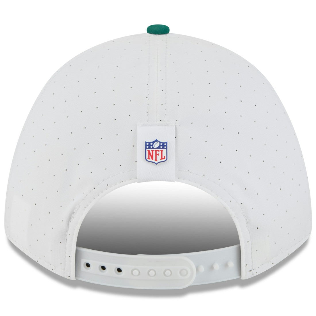 New York Jets New Era Youth 2025 NFL Training Camp A-Frame 9FORTY Adjustable Hat - White/Green Hats